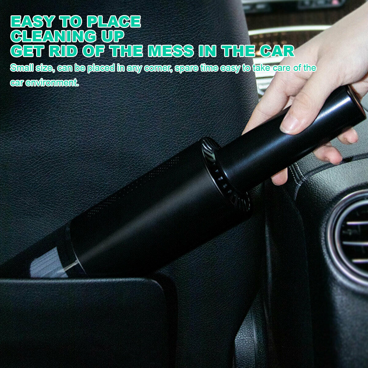 6000Pa Suction Portable Car Vacuum Cleaner, Wireless Charging