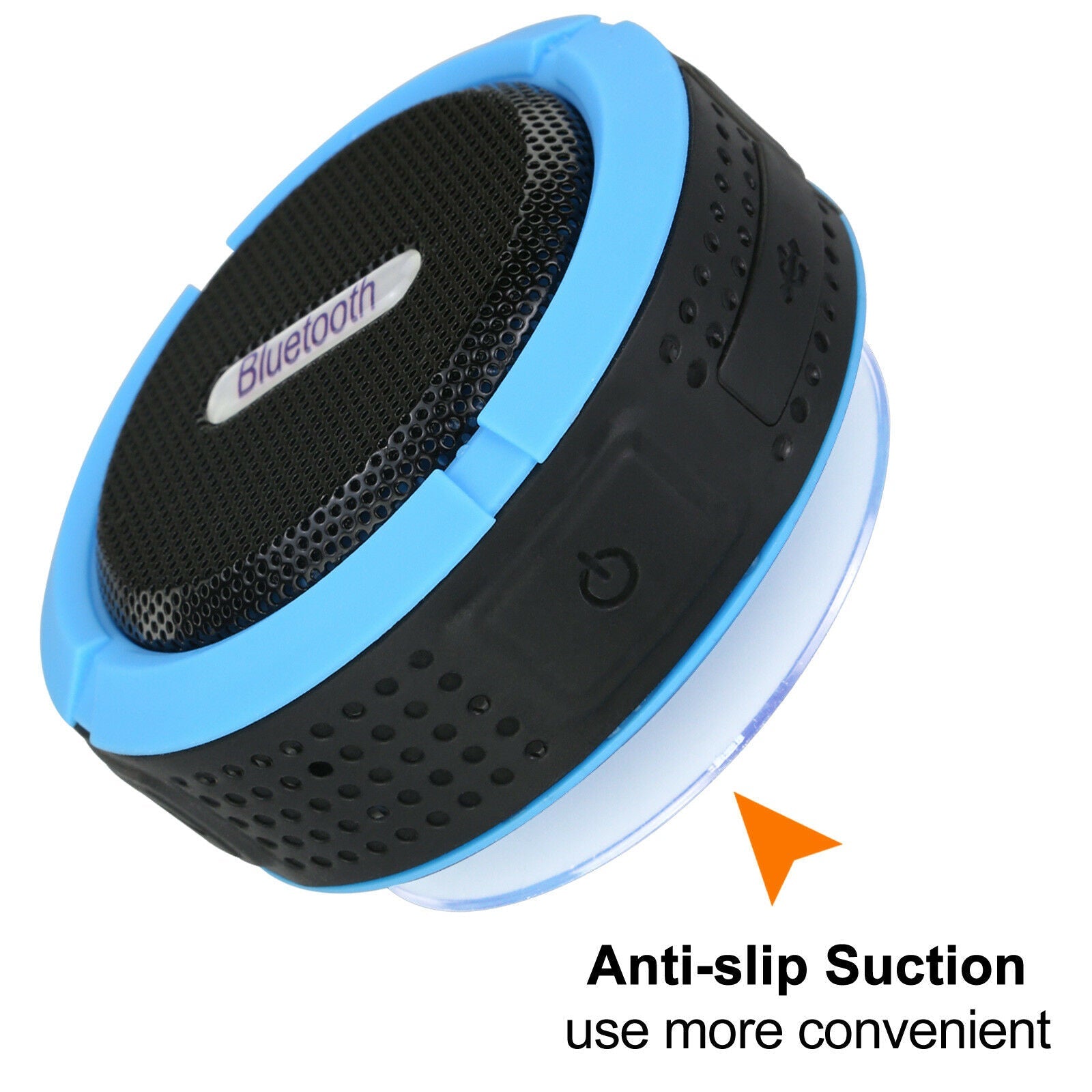 Waterproof Wireless Mini Bluetooth Speaker, Mic, Suction