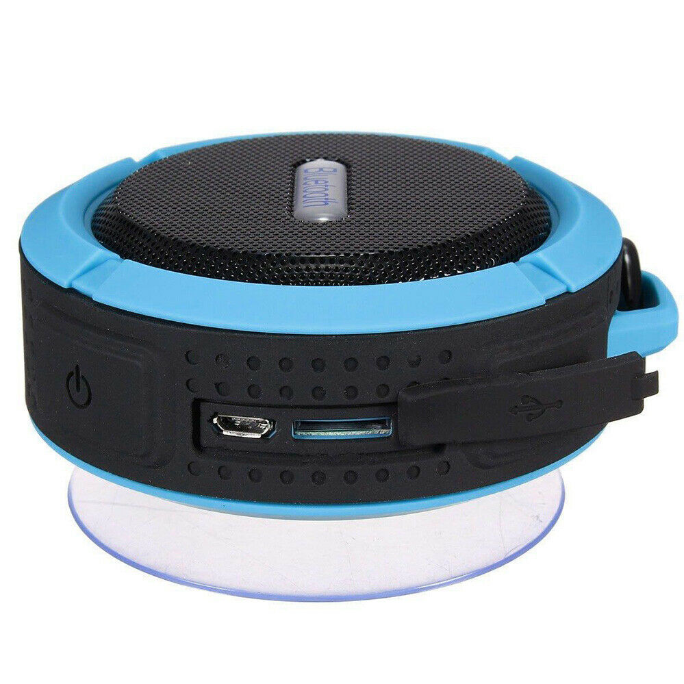 Waterproof Wireless Mini Bluetooth Speaker, Mic, Suction