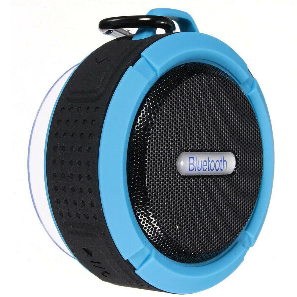 Waterproof Wireless Mini Bluetooth Speaker, Mic, Suction