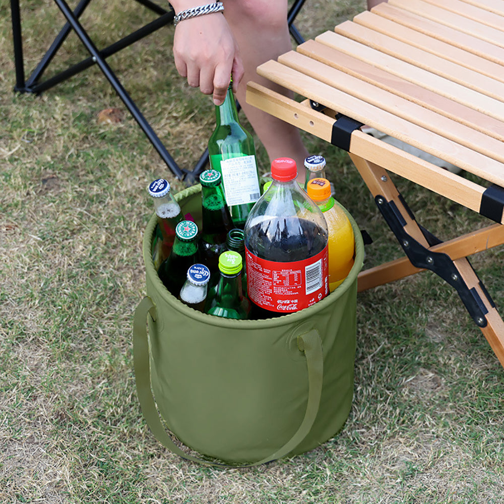 13L Waterproof Collapsible Bucket for Camping and BBQ