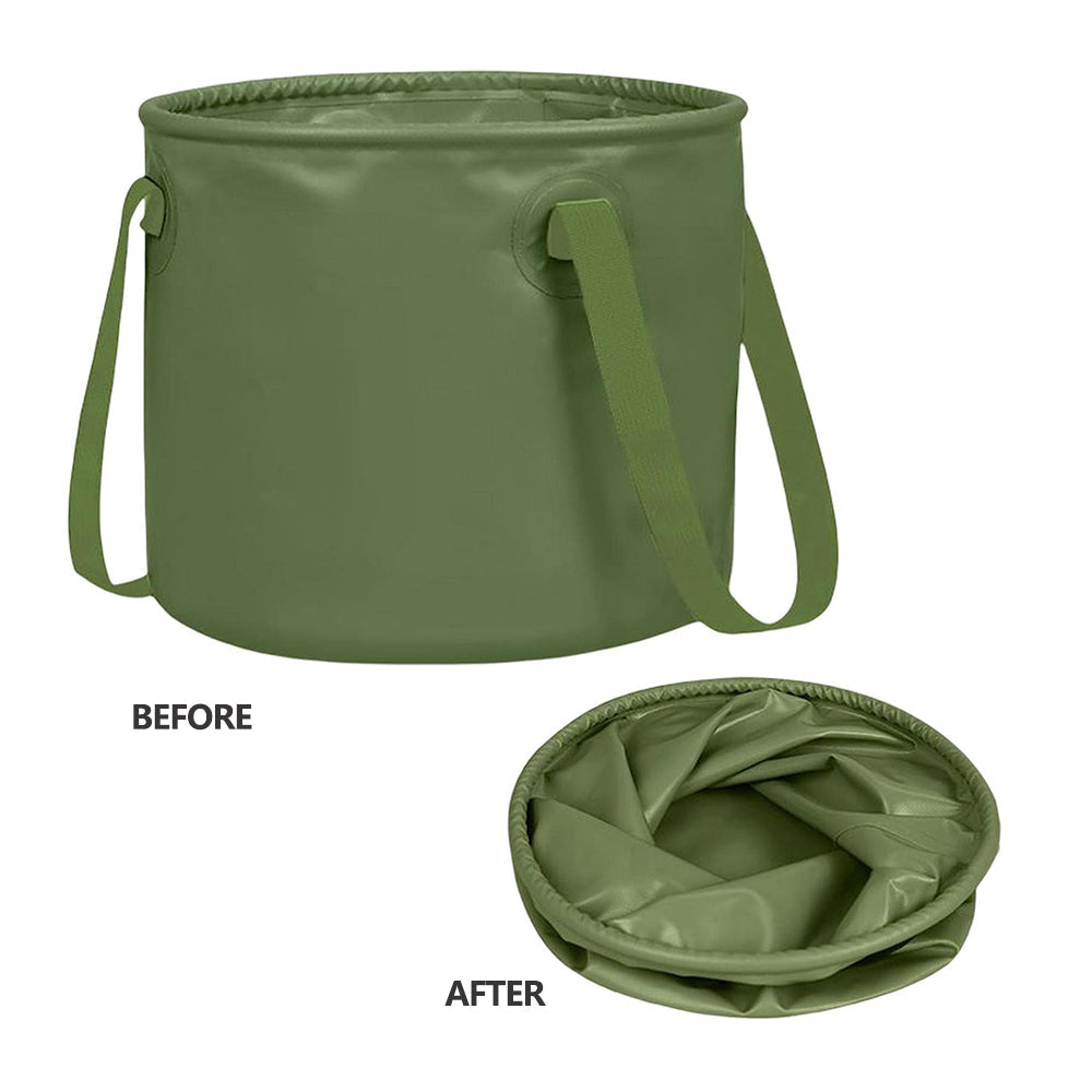 13L Waterproof Collapsible Bucket for Camping and BBQ