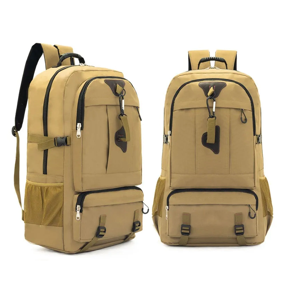 60L Travel Boarding Backpack Outdoor Trekking Luggage Hiking Camping Rucksack Large Capacity Storage Backpack Black