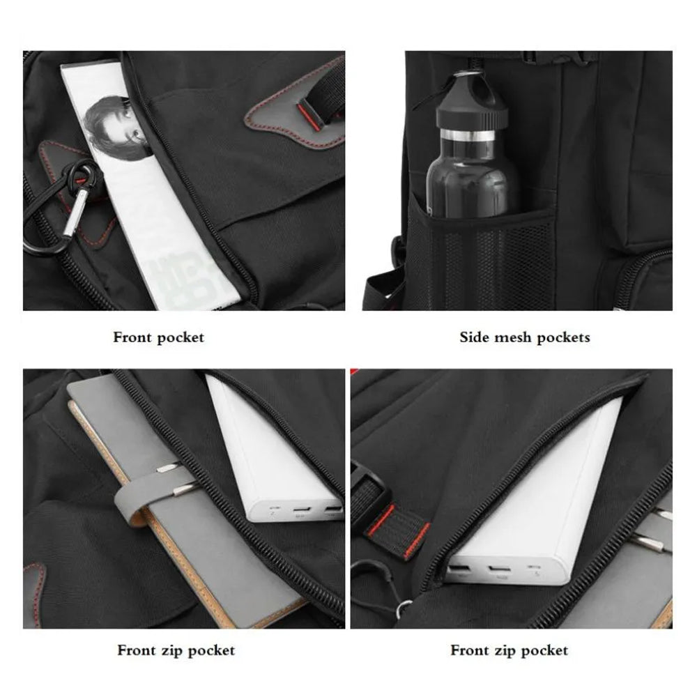 60L Travel Boarding Backpack Outdoor Trekking Luggage Hiking Camping Rucksack Large Capacity Storage Backpack Black