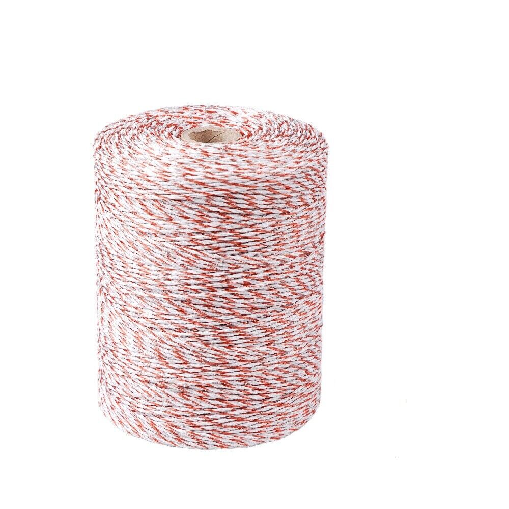 500m Red & White UV-Treated Polywire Electric Fence