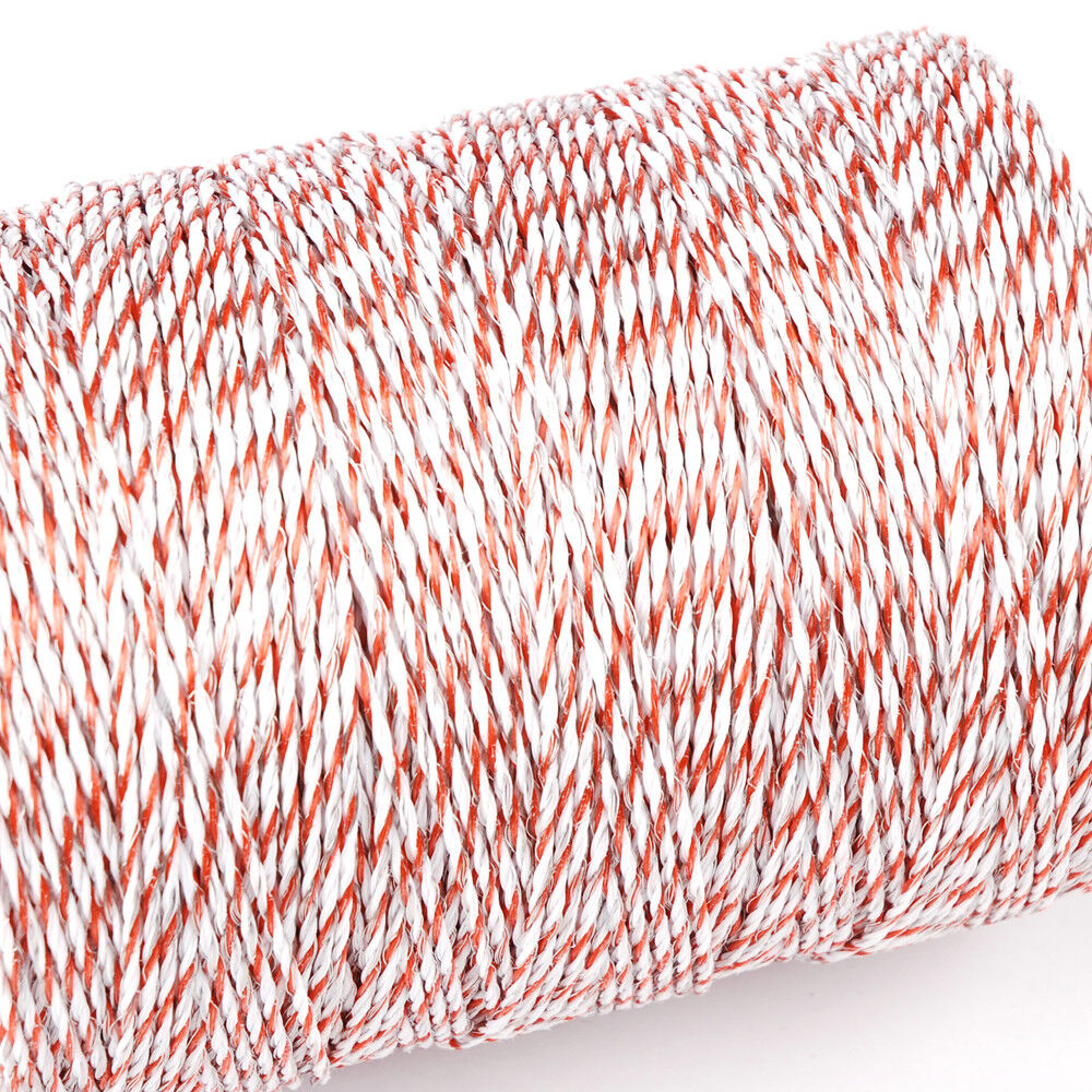 500m Red & White UV-Treated Polywire Electric Fence