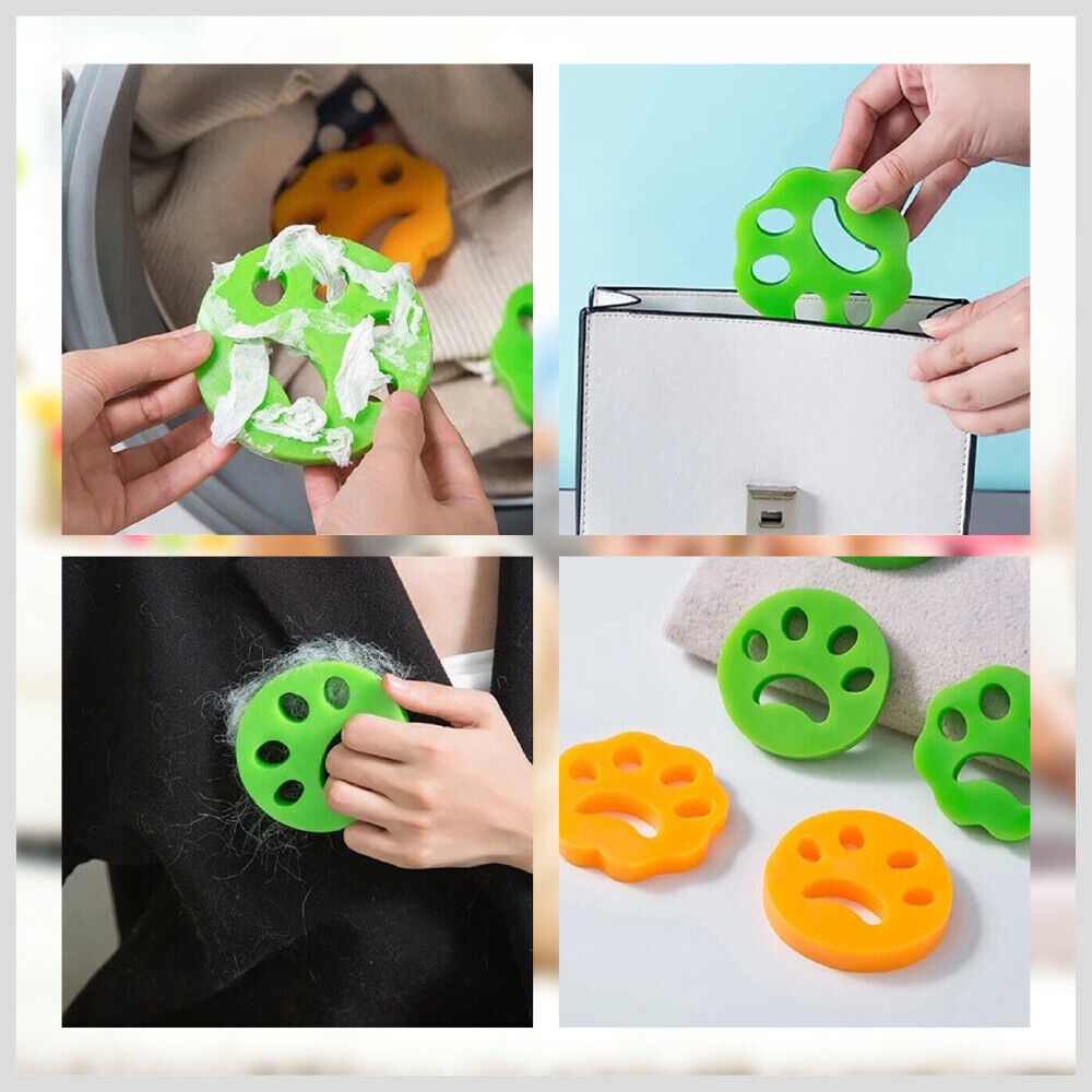 4PCS Pet Hair Remover for Laundry - Flexible & Tacky