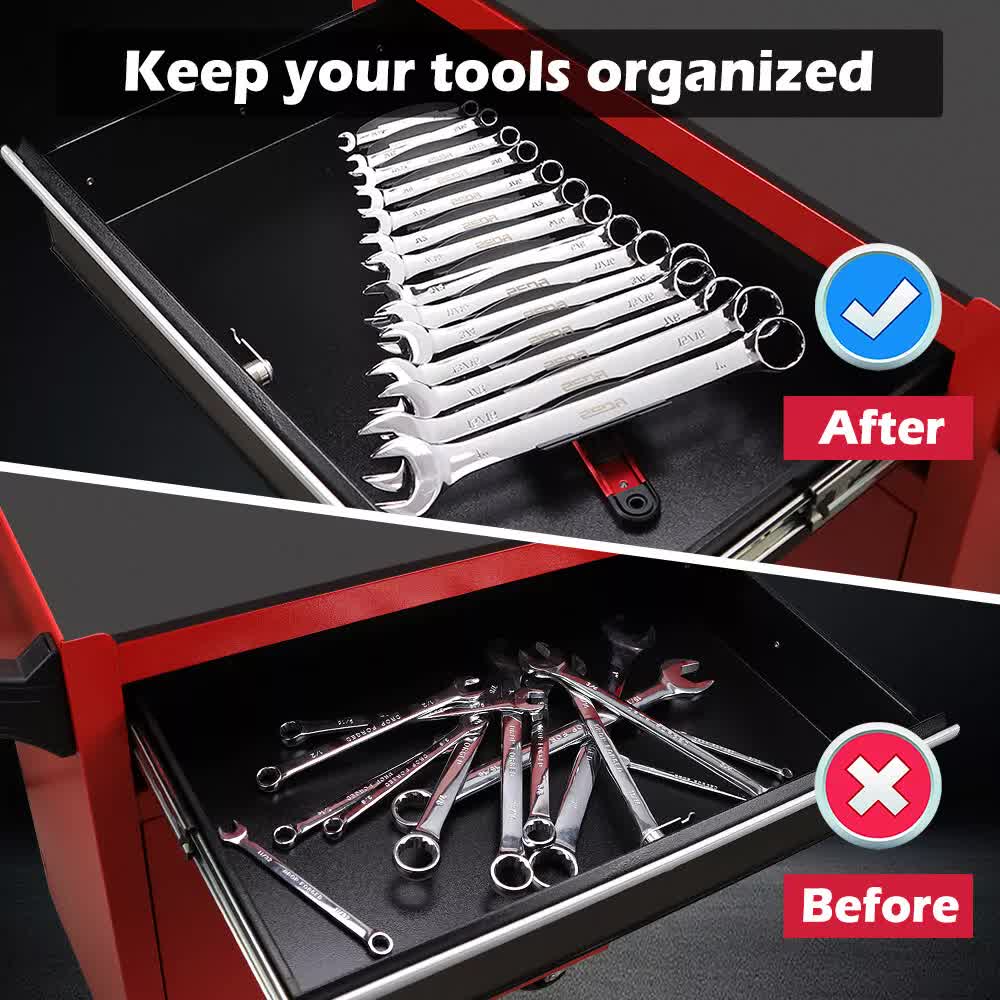 14 Slots Magnetic Spanner Rack Spanner Organizer Holder Portable Adjustable Au