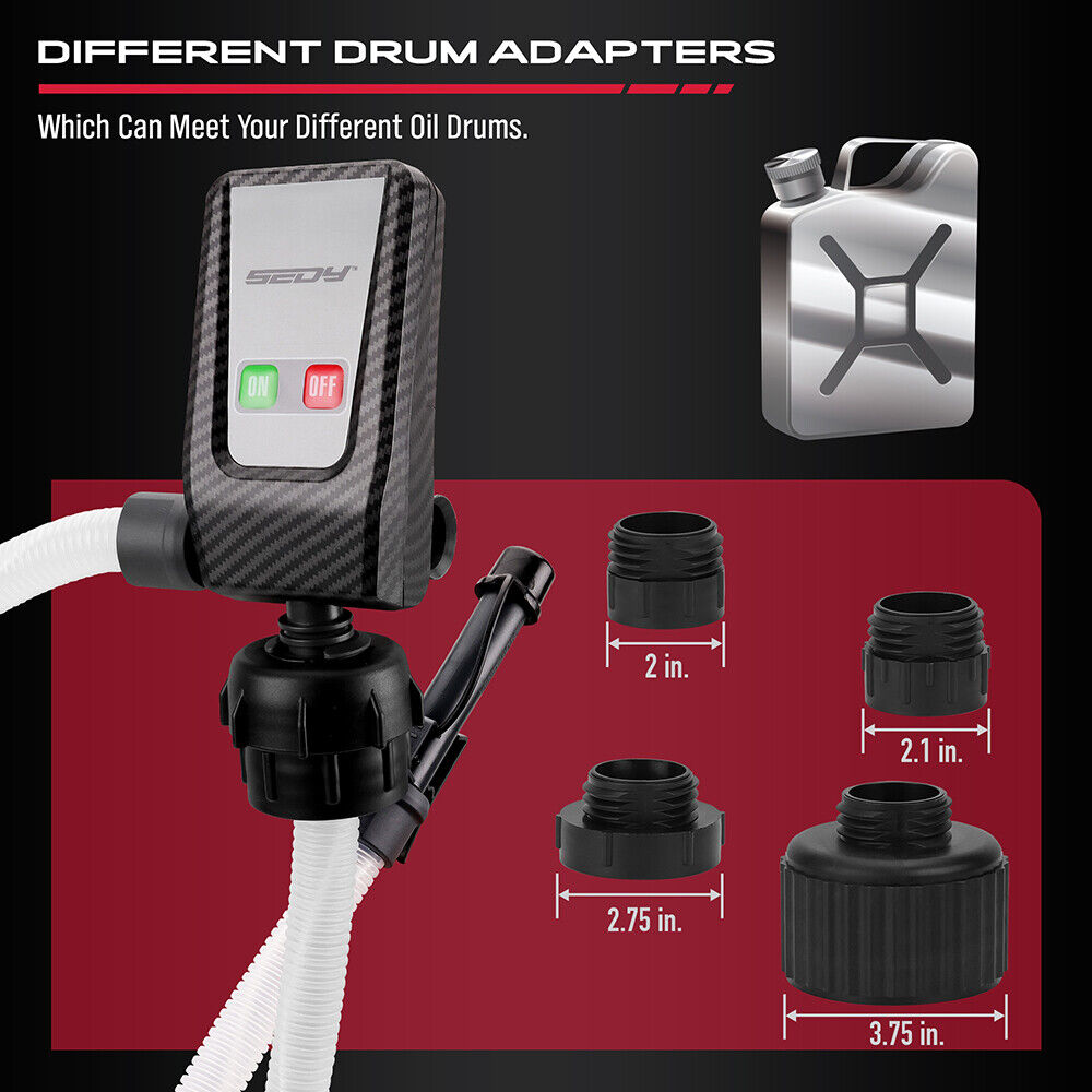 Efficient Battery Fuel Transfer Pump - 4 Power Modes