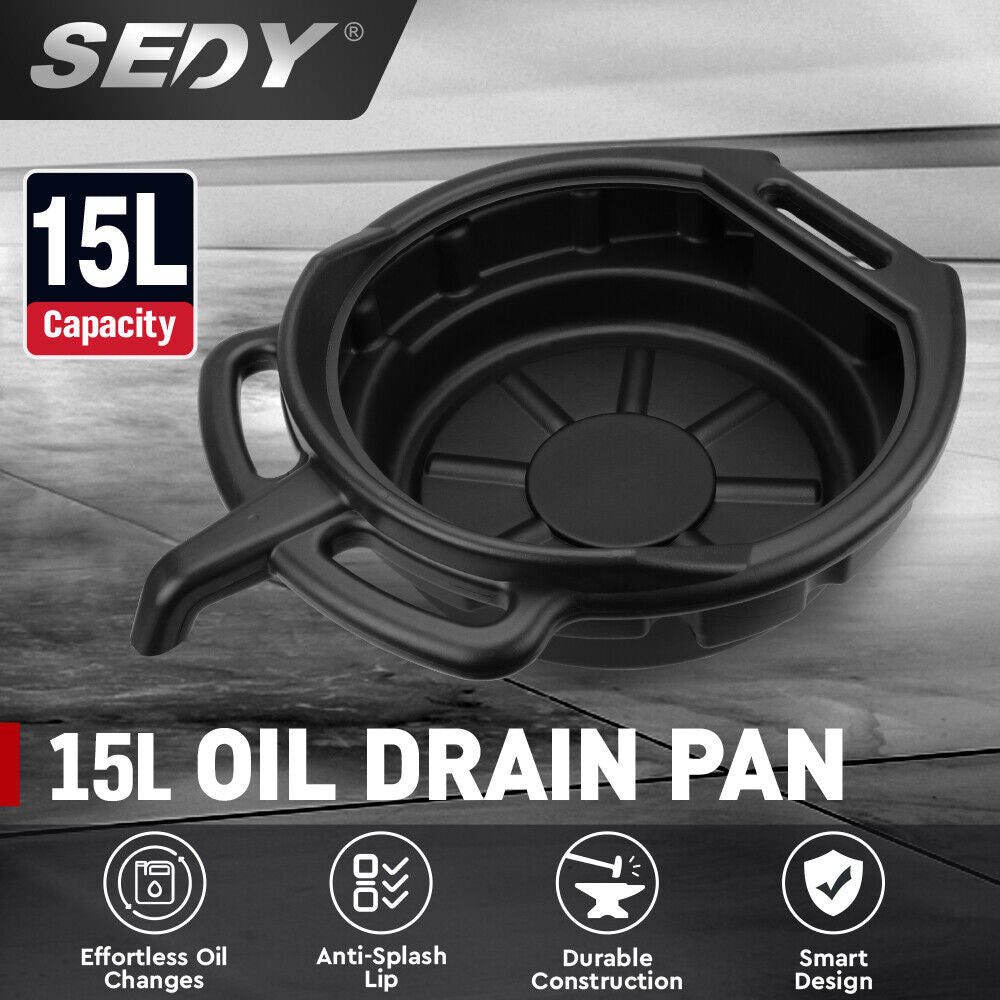 15L Wear-Resistant Oil Change Pan Anti-Splash Portable