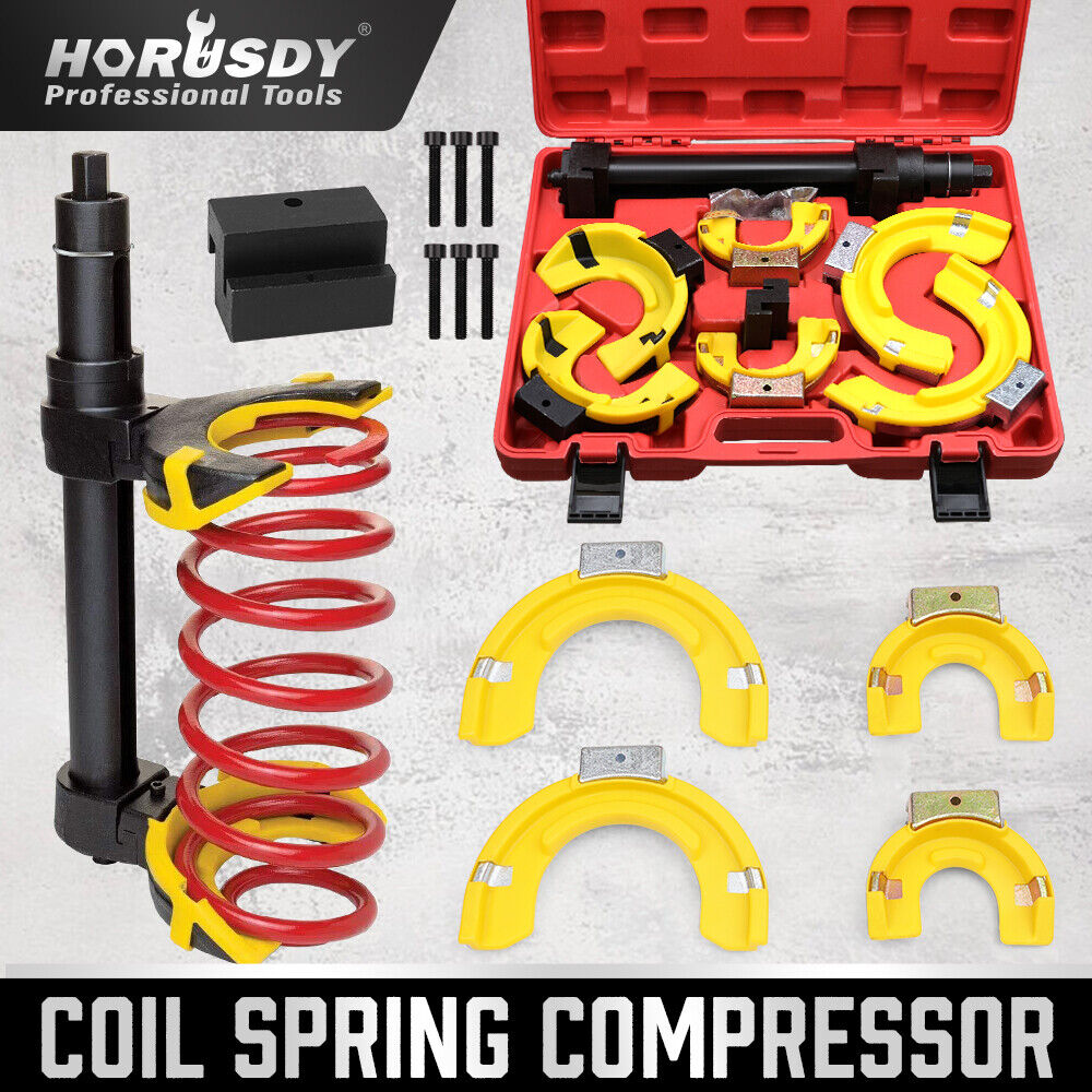 4500Kg MacPherson Strut Coil Spring Compressor Kit, 3 Yokes - HORUSDY