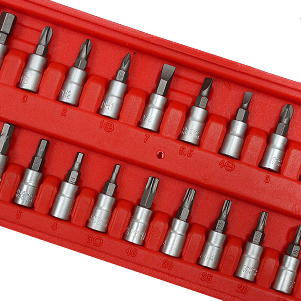 46Pcs Chrome Vanadium Ratchet Screwdriver Wrench Set