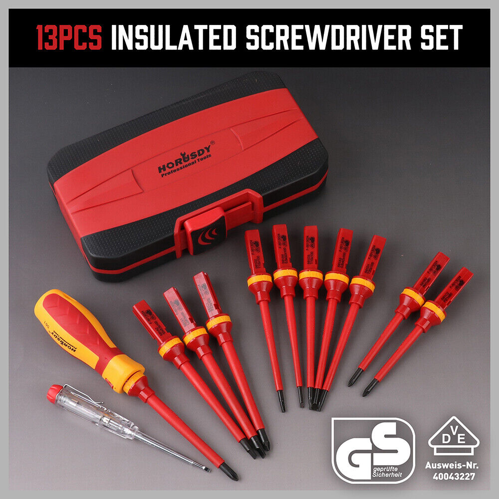 1000V Magnetic Insulated Screwdriver Set, 13Pcs VDE Certified