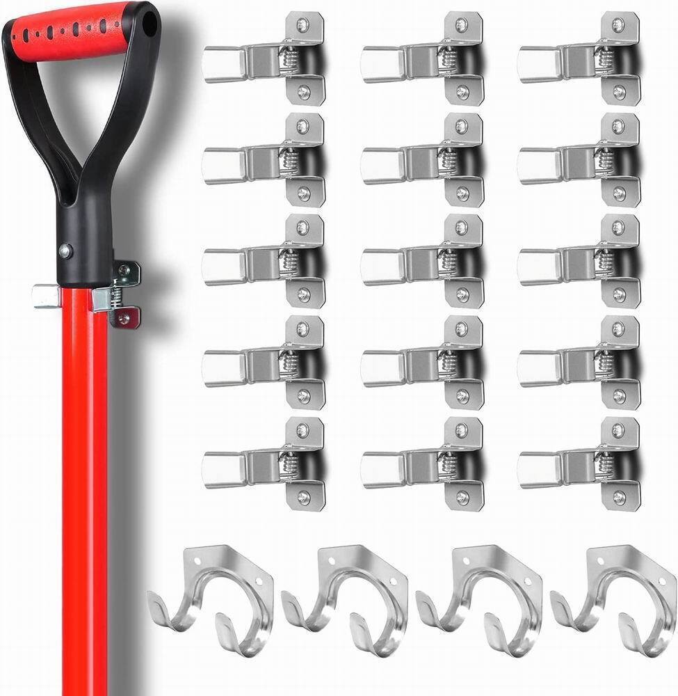 19-Piece Zinc Plated Spring Grip & Hook Tool Holder Set