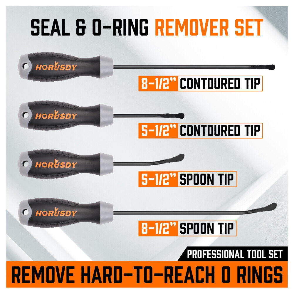 Heavy Grip Seal & O-Ring Removal Set, 4Pc, CR-V, Auto Tools