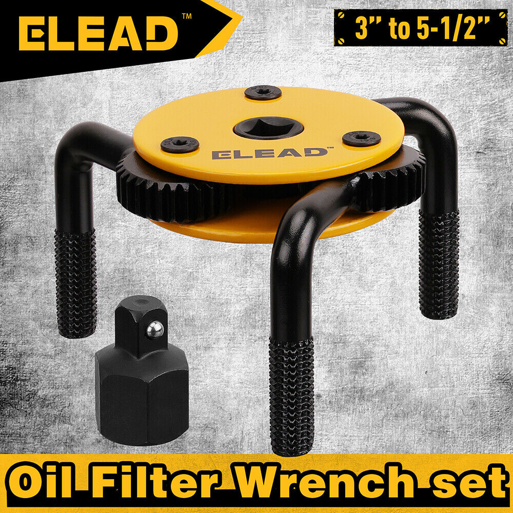 Adjustable Oil Filter Wrench Set, High Torque, 3" to 5-1/2"