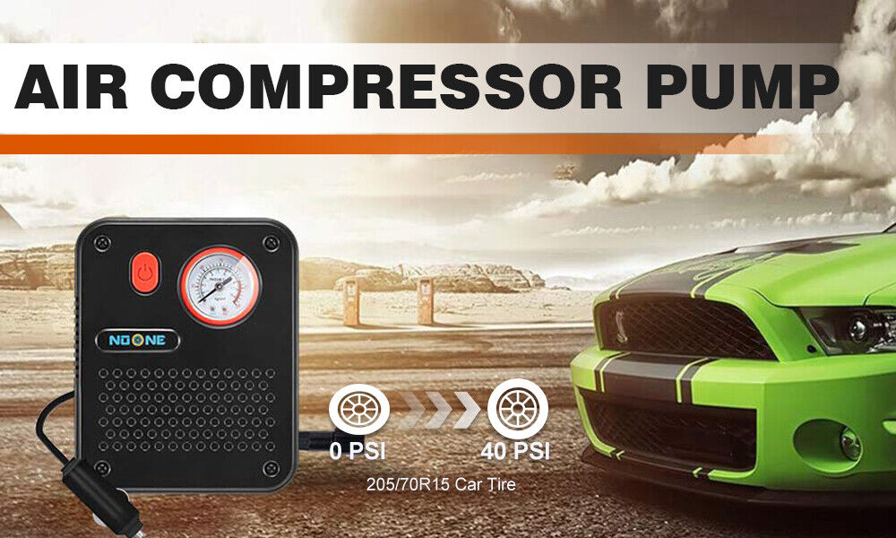 Lightweight Portable Air Compressor Tire Inflator, 60W, NOONE