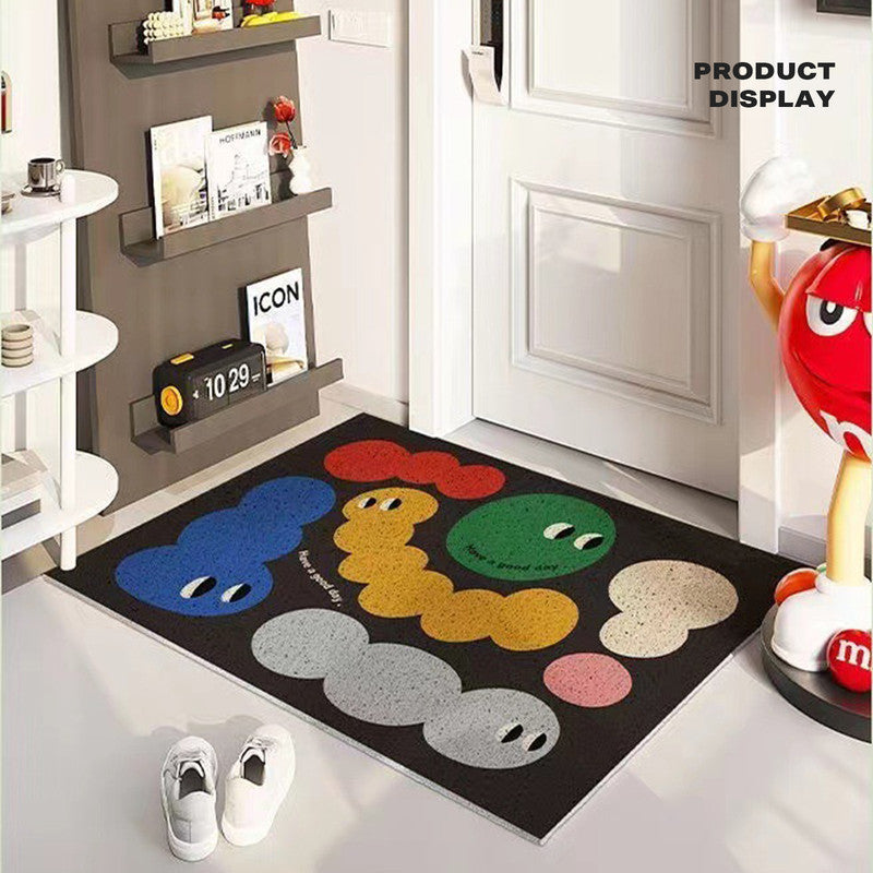 Anti-Slip PVC Door Mat, Easy-Clean, 50x80cm, Cartoon Design