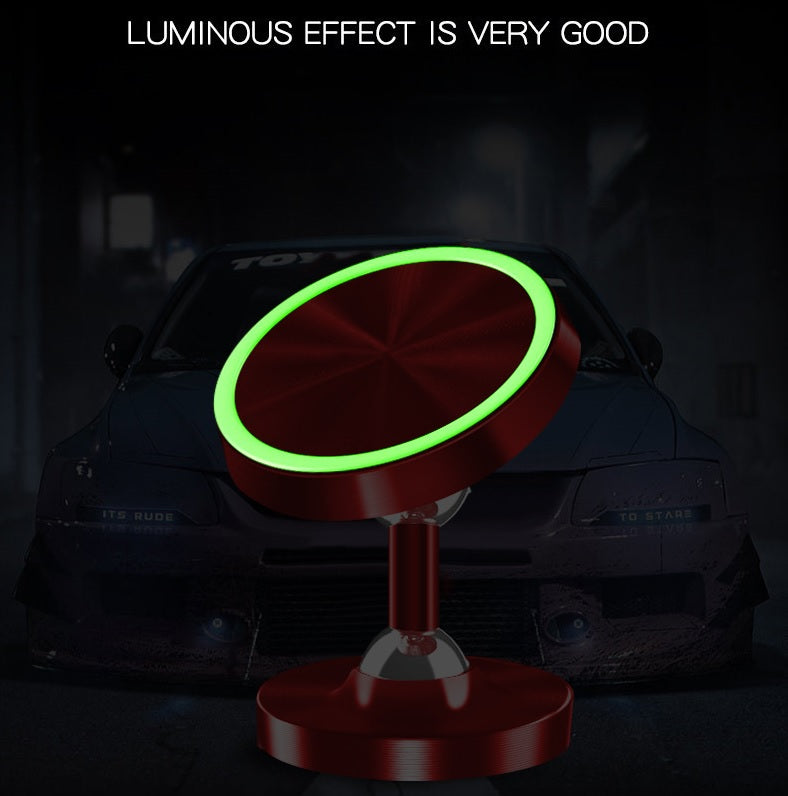 Luminous Universal Magnetic Mobile Phone Holder Car Mount Red