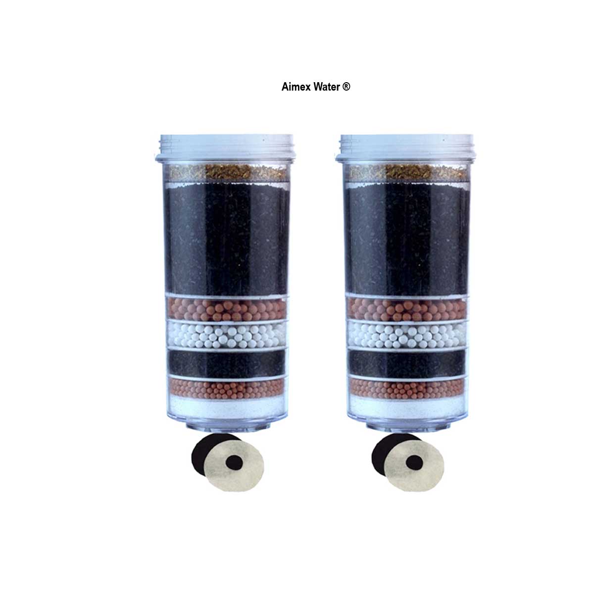 Enhanced 8 Stage Water Filter Cartridges x 2 - Aimex