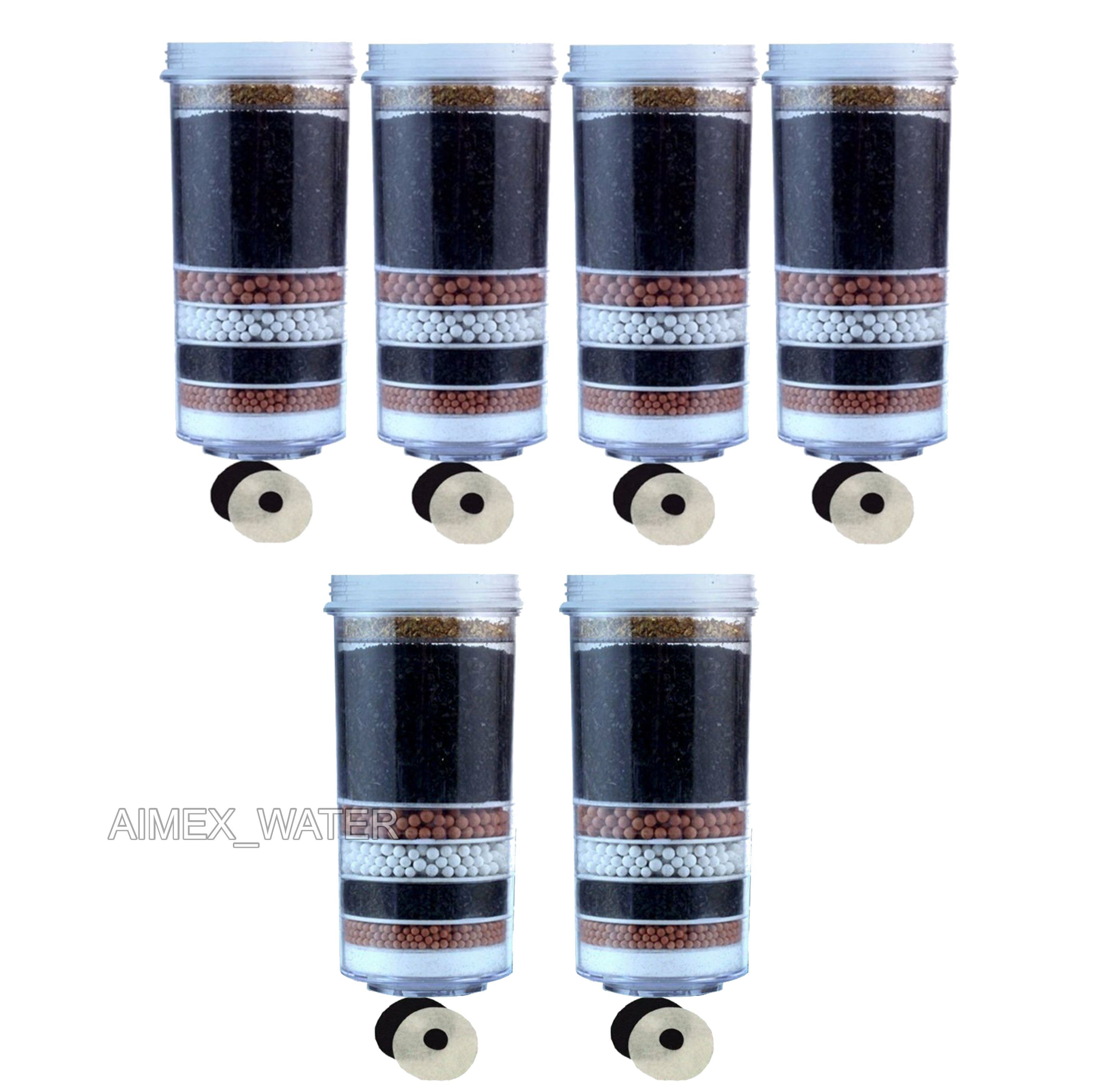 8 Stage Activated Carbon Water Filter Cartridges x 6 Aimex