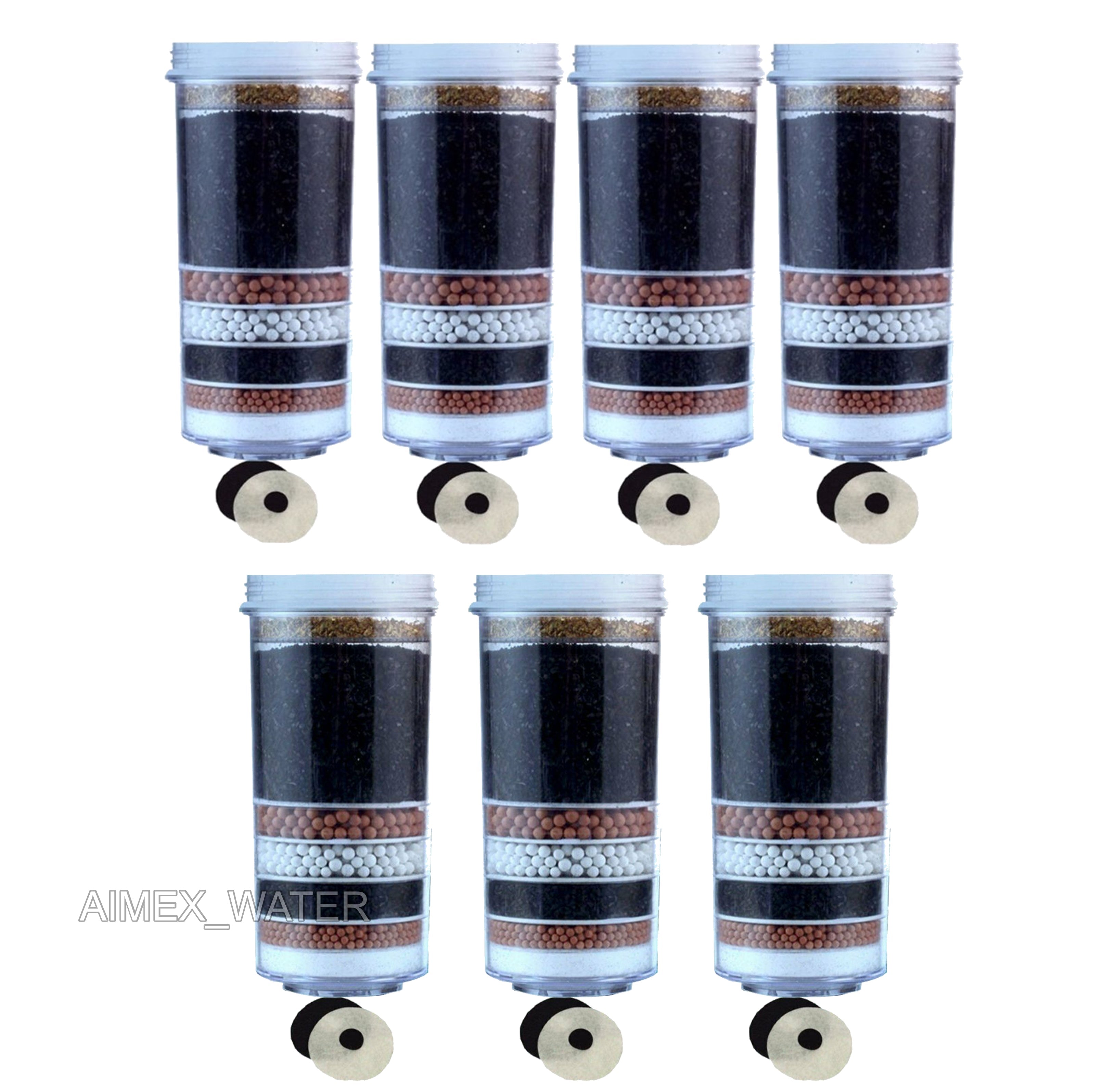 Activated Carbon 8 Stage Water Filter Cartridges x 7