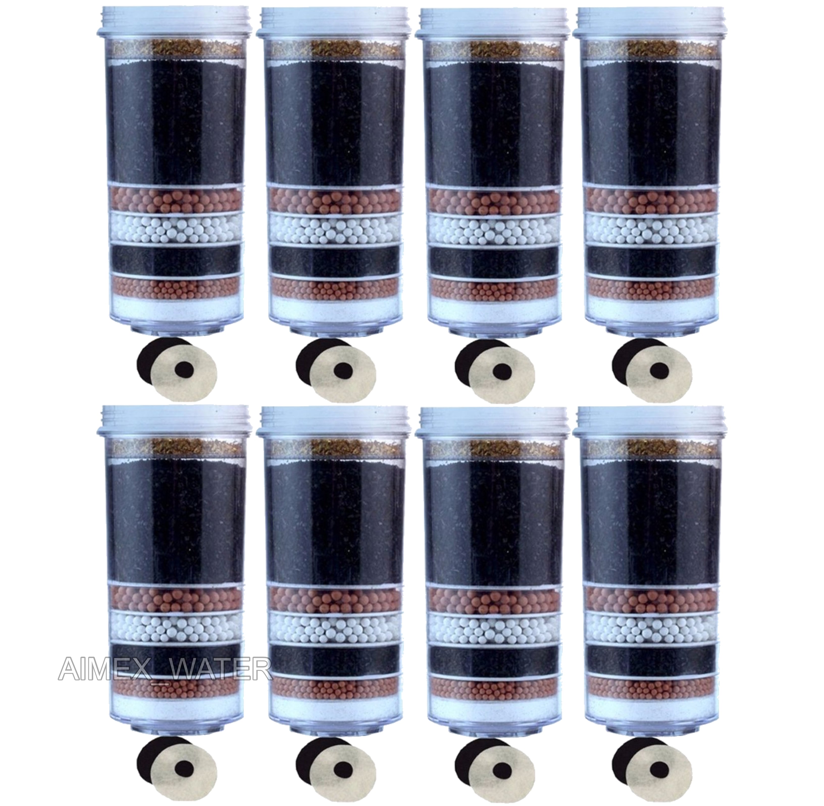 8 Stage Mineral Restoring Water Filter Cartridges x 8 Aimex