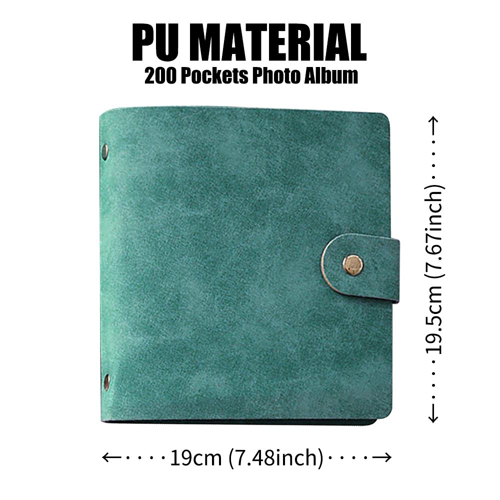 Durable PU 200 Pockets Photo Album for Instax Mini Polaroid Photos - LIFEBEA