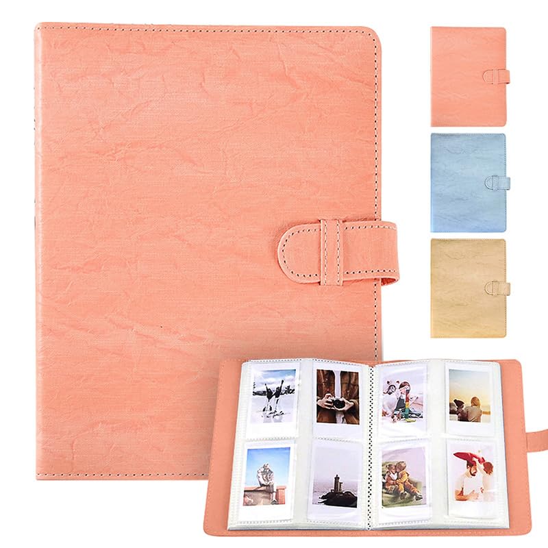 LIFEBEA 256 Pockets Photo Album for Fujifilm Instax Mini 11 12 9 40 Evo Liplay 8 7+ Instant Camera, Photo Album for Polaroid Kodak HP Zink 2x3" Photo Orange