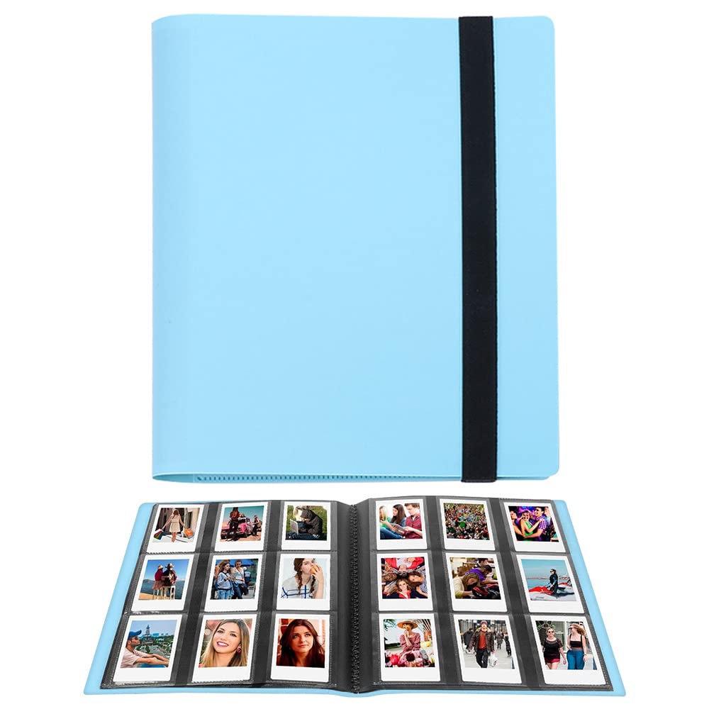 Tear-Resistant 432 Pockets Instax Mini Photo Album, Blue