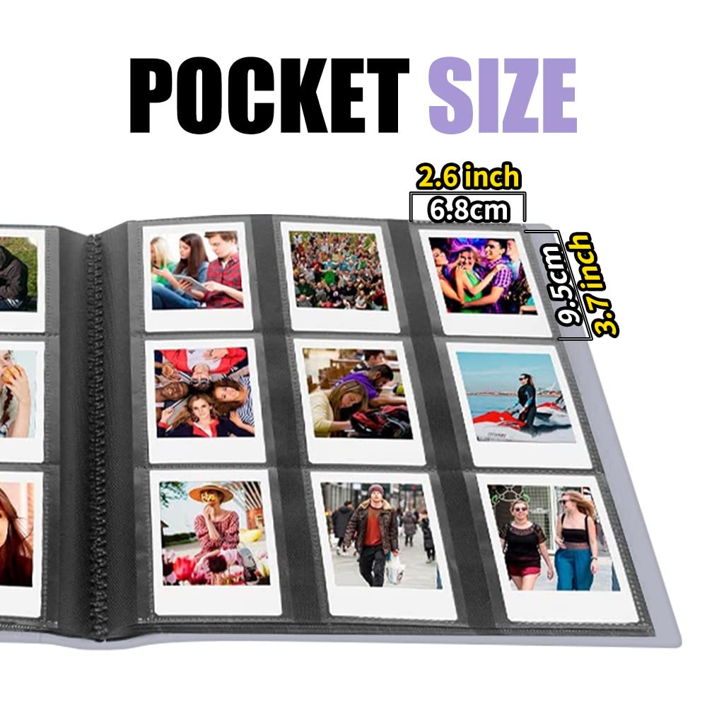 Tear-Resistant 432 Pockets Instax Mini Photo Album, Blue