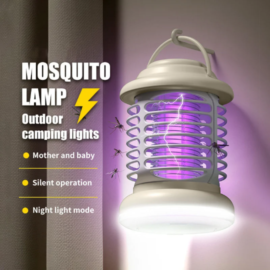 UV Mosquito Killer Lamp, 1200mAh Battery, Outdoor & Indoor