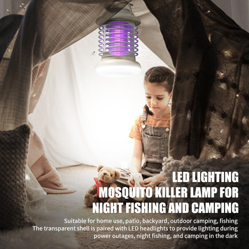 UV Mosquito Killer Lamp, 1200mAh Battery, Outdoor & Indoor