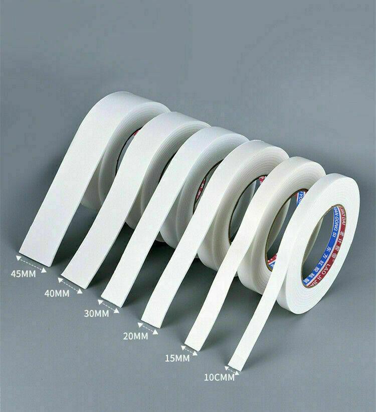 Double Sided White Pe Foam Sticky Tape Mounting Diy Craft Strong Adhesive 2.5M - 15mm*2.5m
