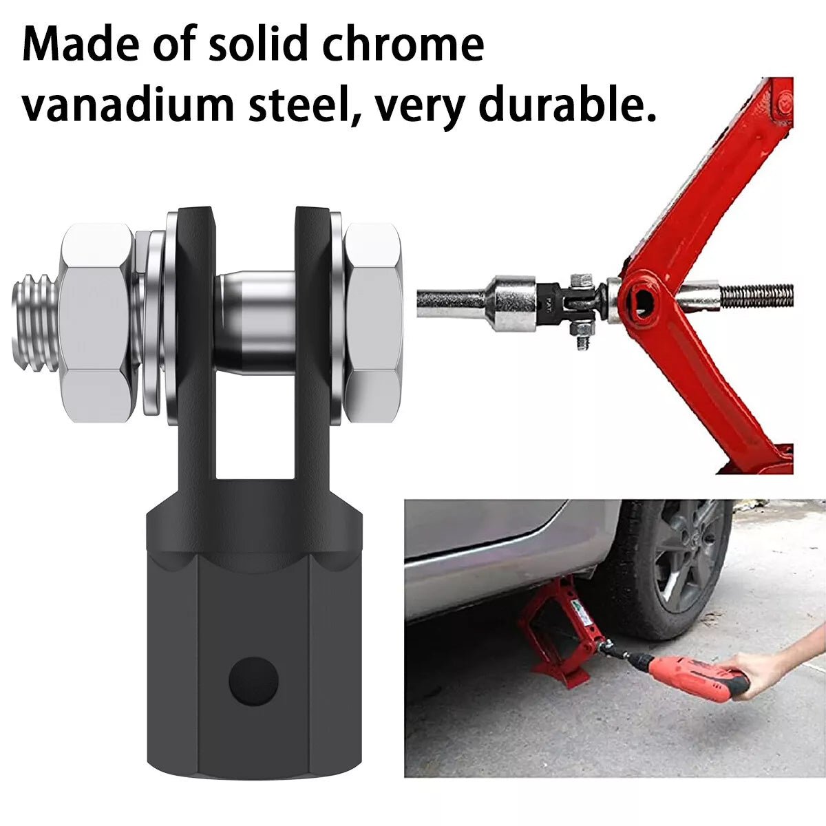 Scissor Jack Adapter 5cm Heavy Duty for Car SUV Truck Emergency Tire Change