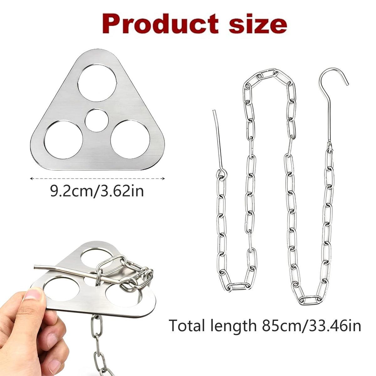 Outdoor Bonfire Rack Hanging Pot Picnic Fire Stand Stainless Steel Portable Foldable Tripod