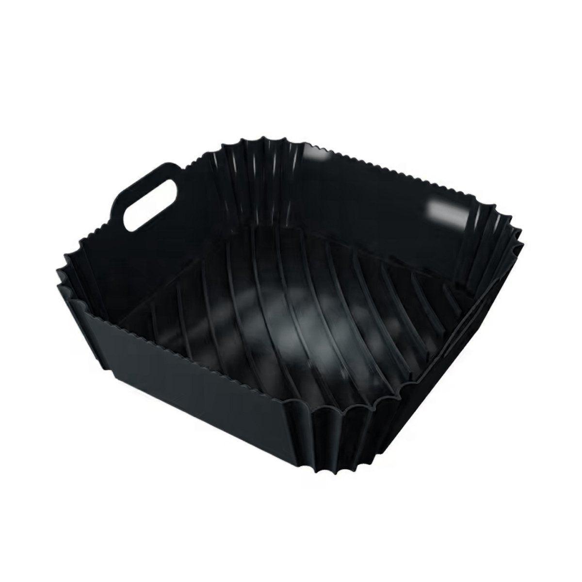 Air Fryer Silicone Pot Basket Liner Non Stick Reusable Baking Tray Accessories - Grey