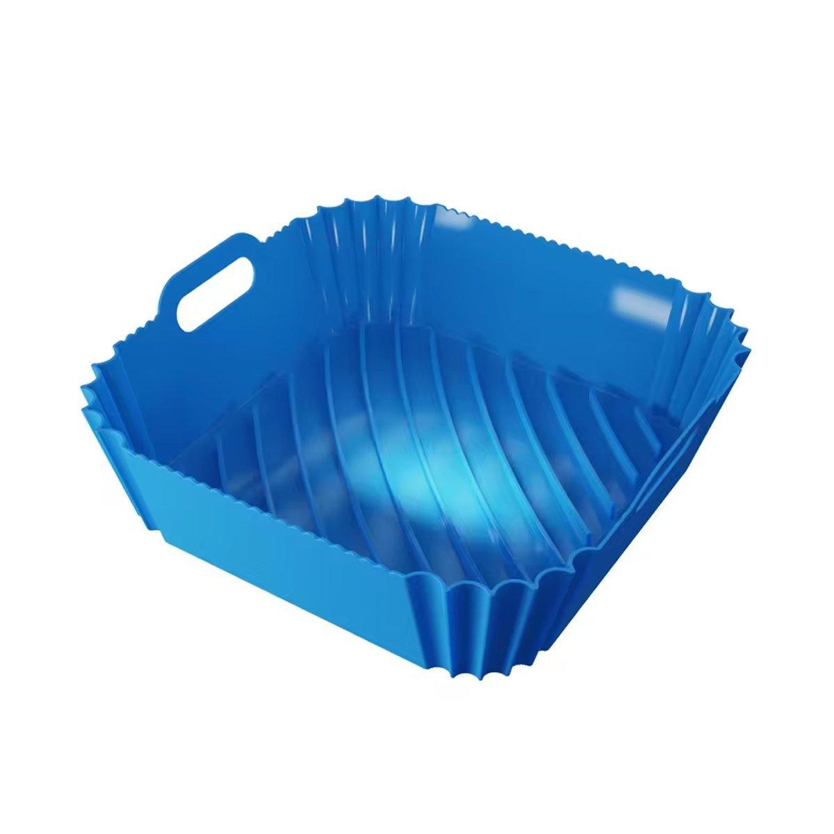Air Fryer Silicone Pot Basket Liner Non Stick Reusable Baking Tray Accessories - Grey