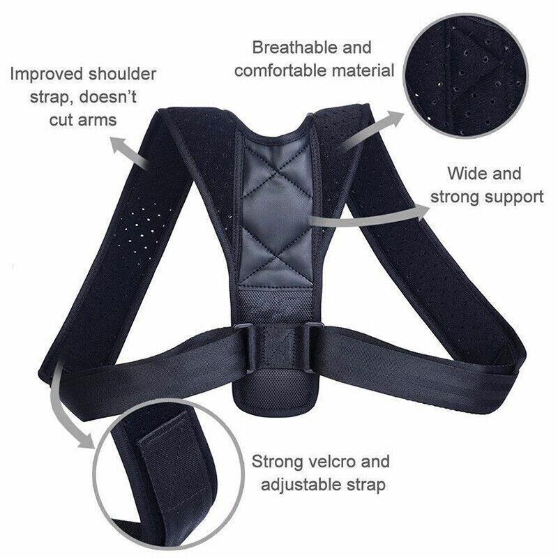 Posture Clavicle Support Corrector Straight Shoulders Brace Strap Correct Au