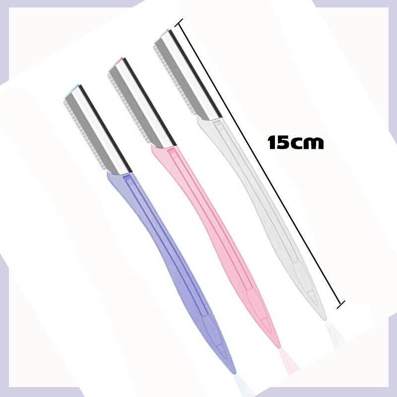 3 Piece Eyebrow Razor Kit for Women Facial Hair Removal and Brow Shaping