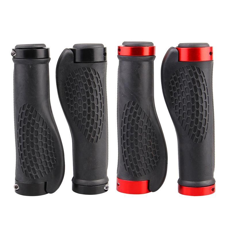 Cycling Lock-On Mtb Ergonomic Mountain Bike Rubber Grips Bicycle Handlebar Au - Red