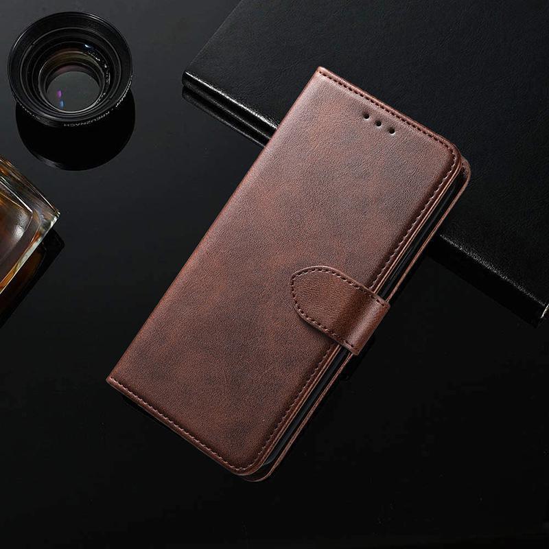 Brown Wallet Leather Flip Case Cover For iPhone 7 8 6 6S Plus X 11 12 13 Pro XS Max XR - iPhone 13 Mini