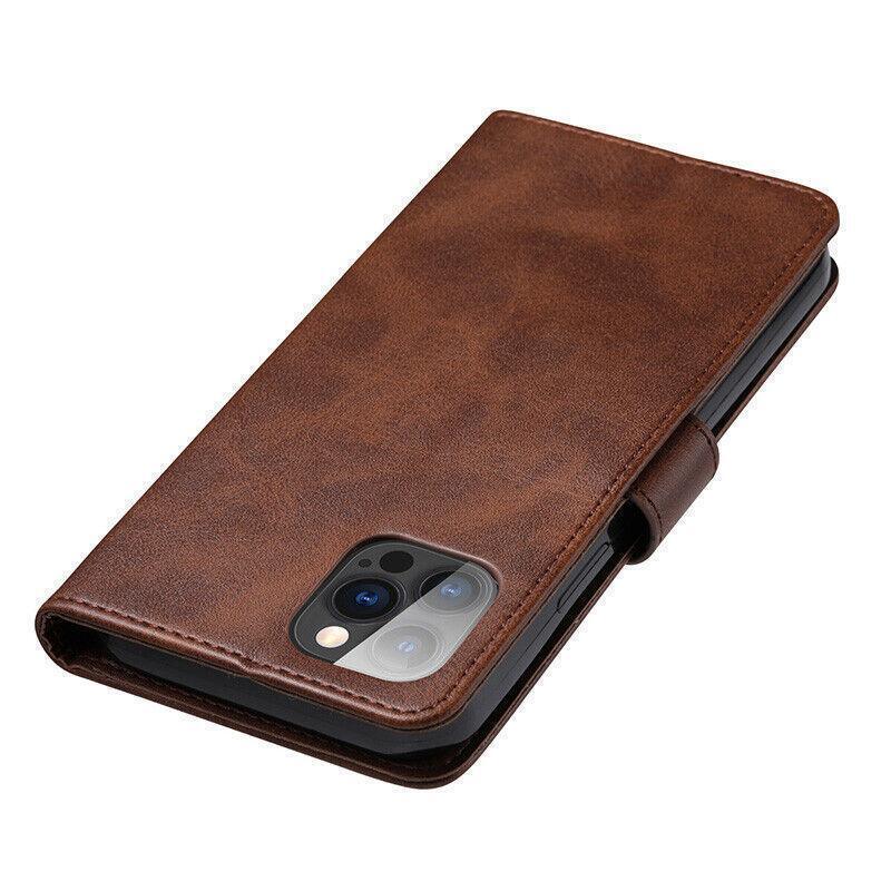 Brown Wallet Leather Flip Case Cover For iPhone 7 8 6 6S Plus X 11 12 13 Pro XS Max XR - iPhone 13 Pro