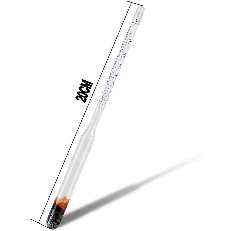 Alcohol Meter Hydrometer 0-100 Percent with 100ml Measuring Cup for Distilling