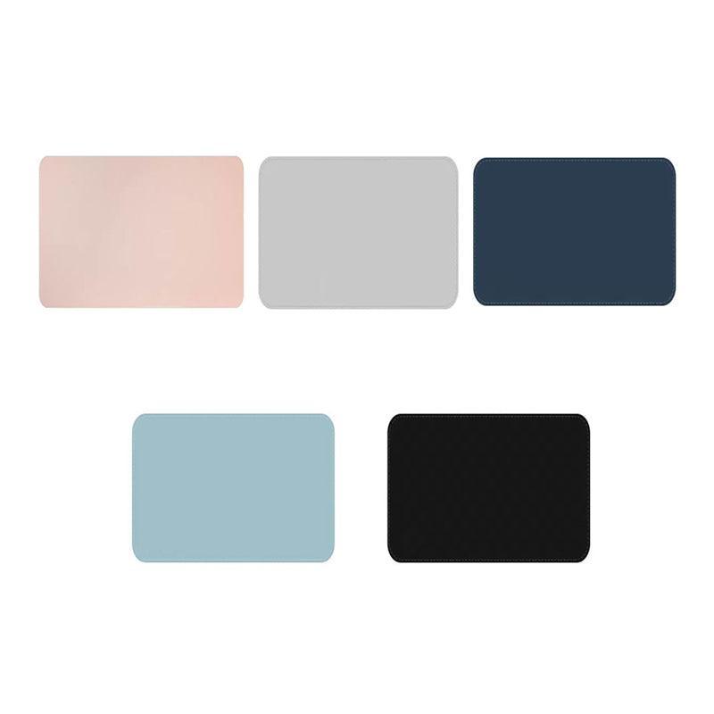 Leather Mouse Pad 30x25.5cm Waterproof Gaming Desk Mat Anti Slip Rubber Mousepad - Light Blue