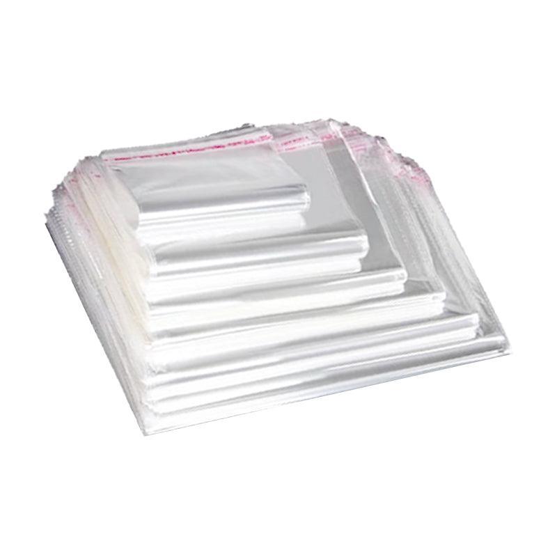 100Pcs Self-Adhesive Clear Opp Cellophane Bags with Air Hole - 7*9+3cm