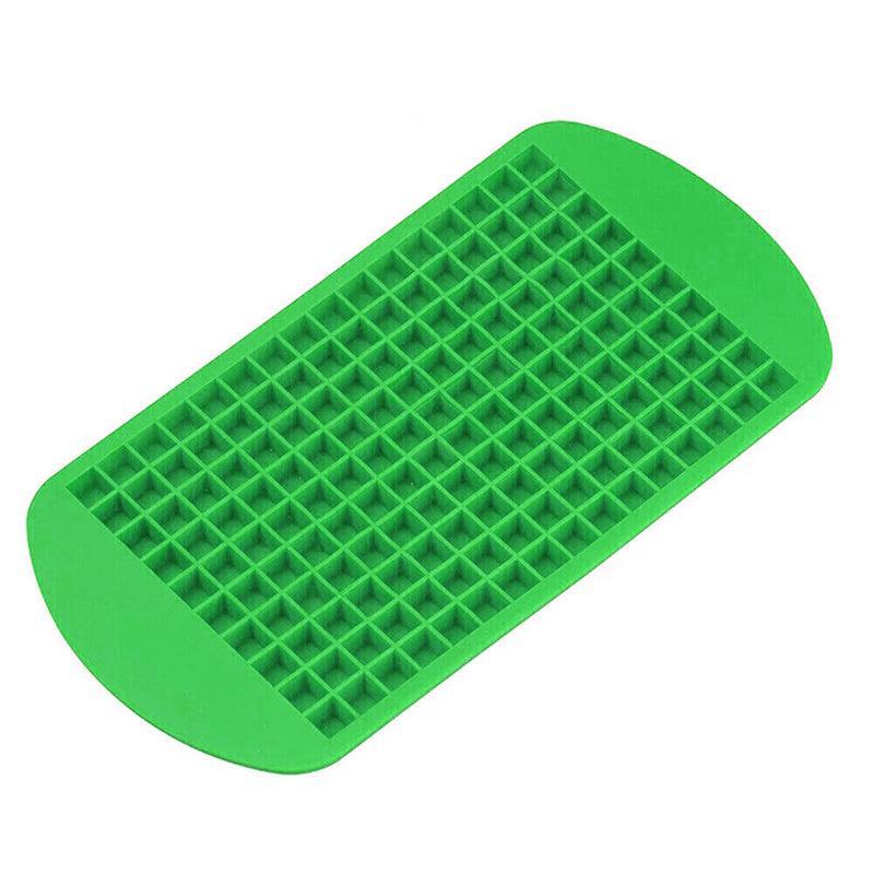 160 Grids Ice Cube Tray Ice Maker Mold Frozen Cubes Silicone Mini Small Diy Au - Green