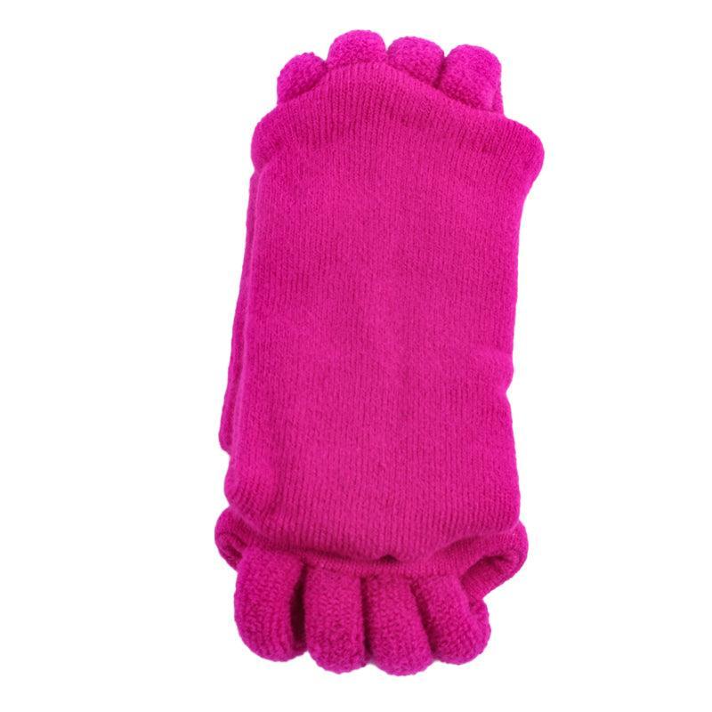 1 Pair Yoga Massage Socks Toe Separator Foot Alignment & Pain Relief - Beige