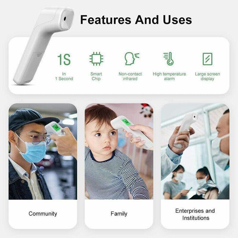 Non Contact Infrared Digital Forehead Thermometer Temperature Scanner