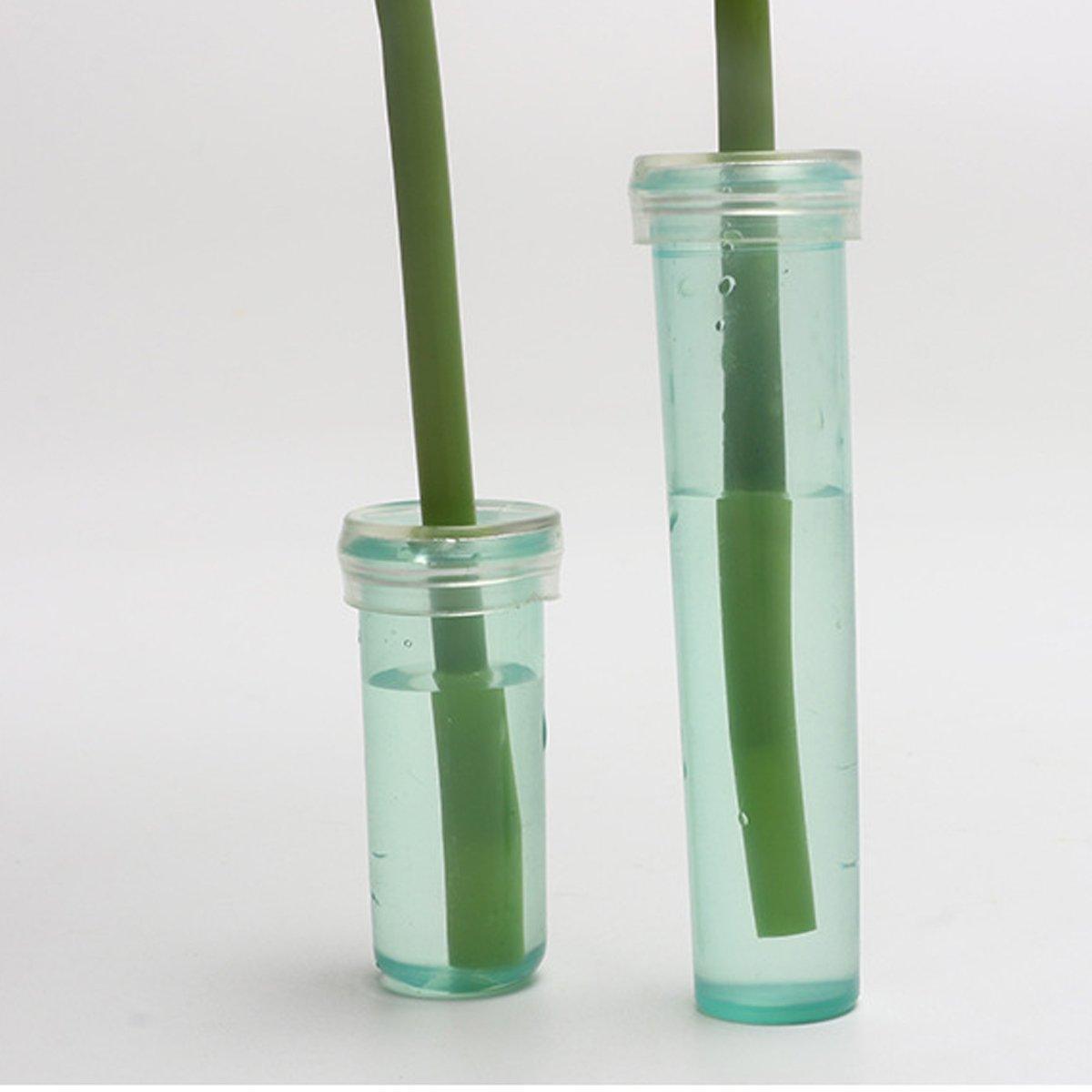 100/200PCS Flower Fresh Keeping Tube Floral Bouquet Nutrition Water Care Supply - 1.8*4cm - Transparent 200PCS